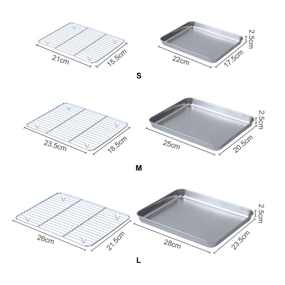 Kitchen Baking Tray Set - 1 Set Forno In Acciaio Inox