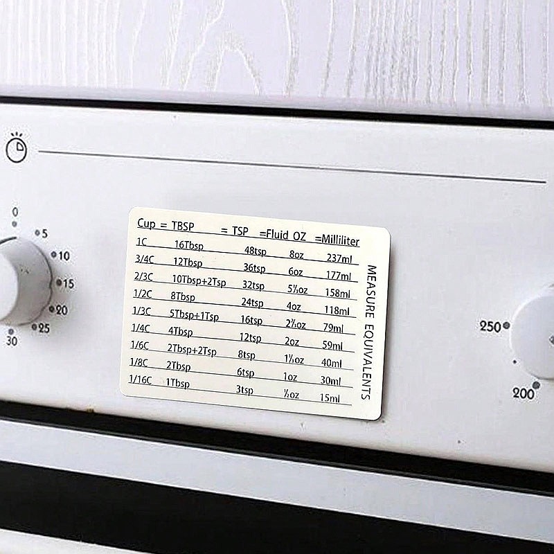 Set di Accessori da Cucina con - Kitchen Baking Conversion Chart recensione e prezzo