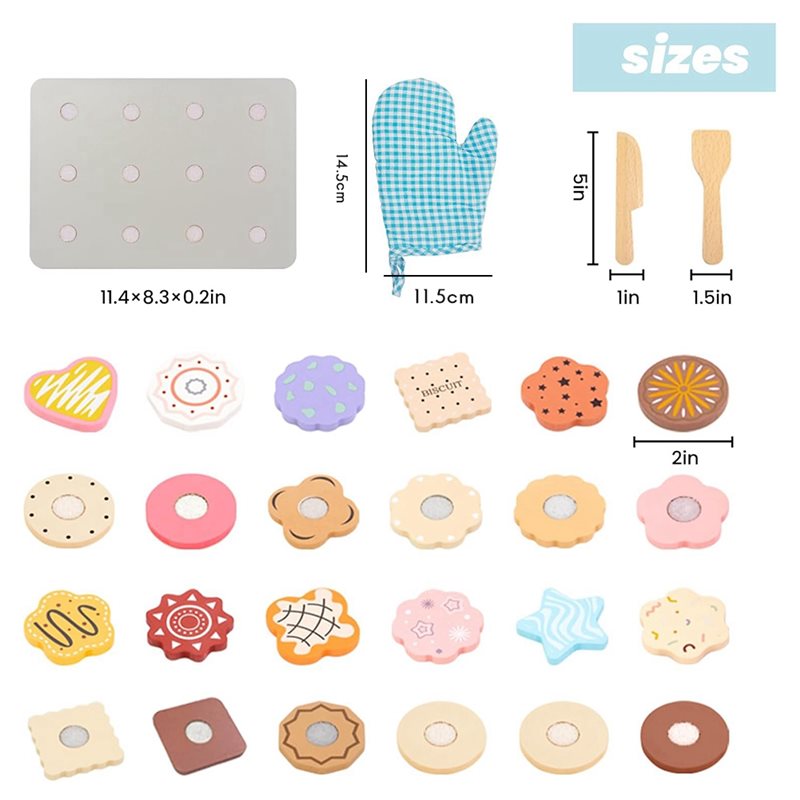 WOWFU-Set di biscotti in legno - Baking Kitchen Kids recensione e prezzo