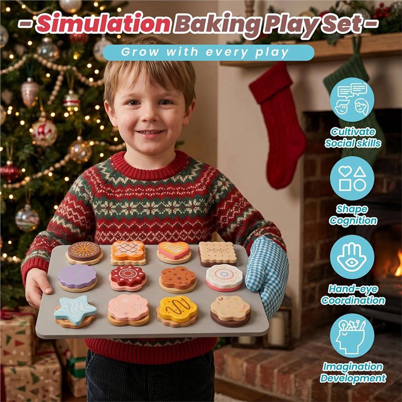 WOWFU-Set di biscotti in legno - Baking Kitchen Kids recensione e prezzo