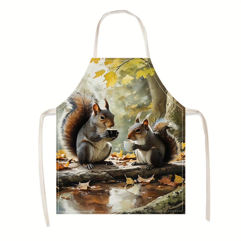 Grembiule in Lino con Stampa S - Kitchen Baking Ideas recensione e prezzo