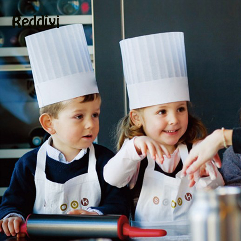 10 Pce Kids Kitchen Hats Kinde - Baking Kitchen Kids recensione e prezzo