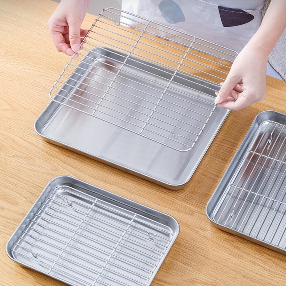 1 Set Forno In Acciaio Inox Te - Kitchen Baking Tray Set recensione e prezzo