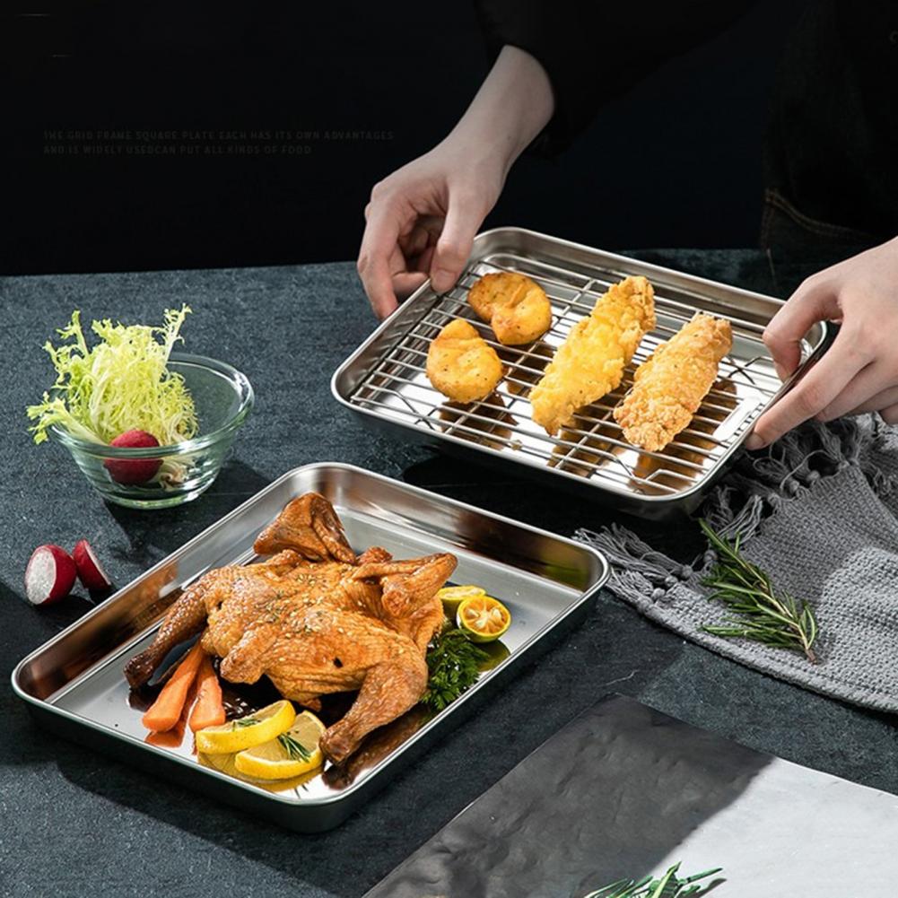 1 Set Forno In Acciaio Inox Te - Kitchen Baking Tray Set recensione e prezzo