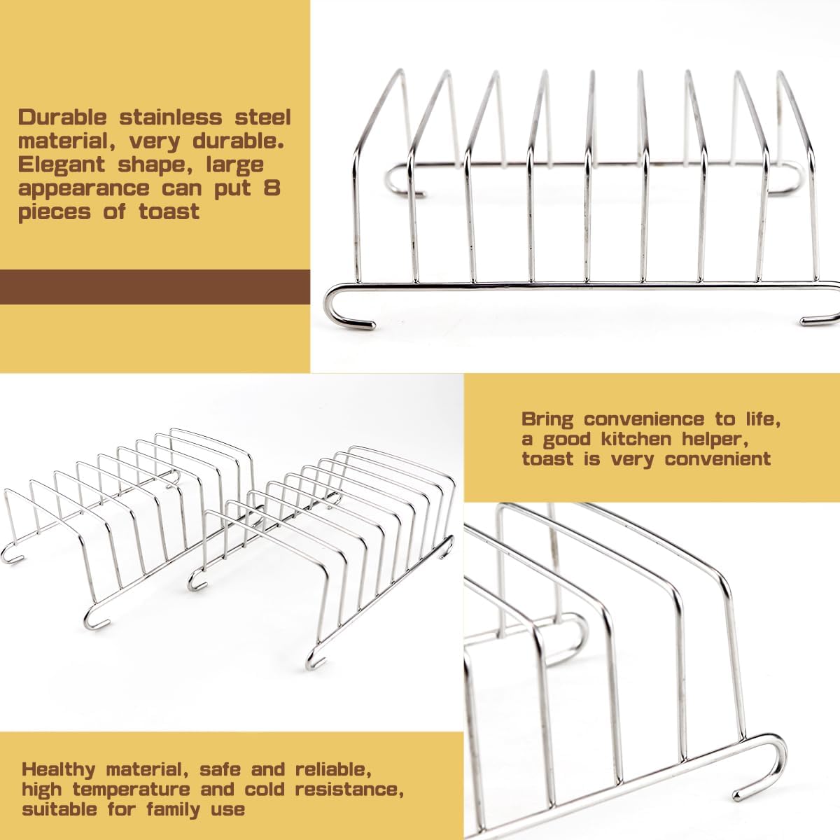 1 pz in acciaio inox pane tost - Kitchen Baking Tray Rack recensione e prezzo