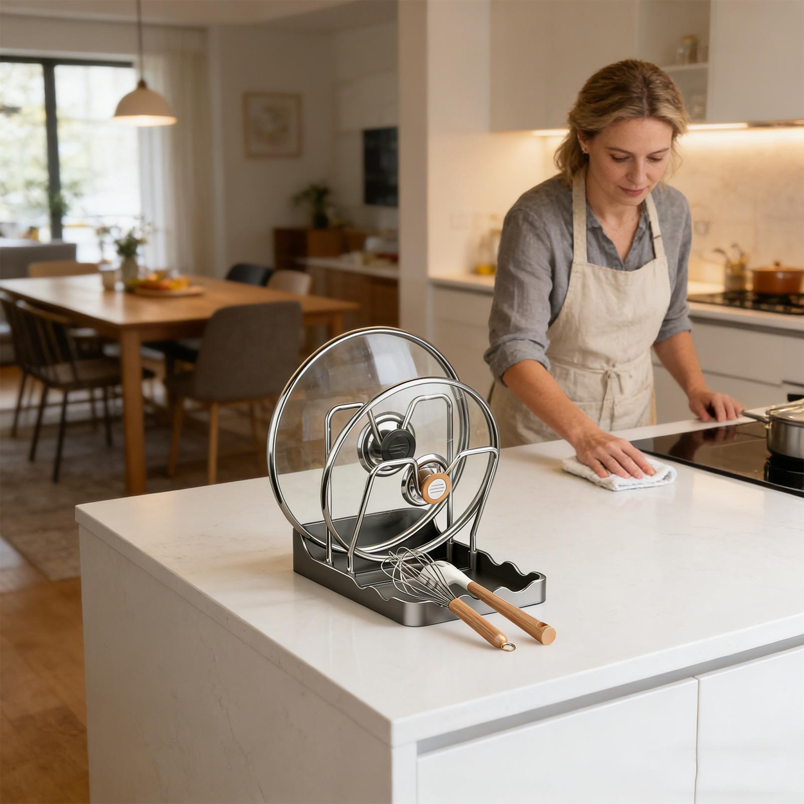 Supporto per coperchio per pen - Kitchen Baking Tray Rack recensione e prezzo