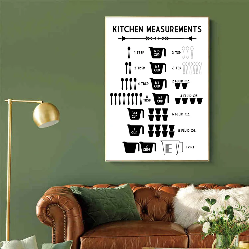 Misure minimaliste della cucin - Kitchen Baking Conversion Chart recensione e prezzo