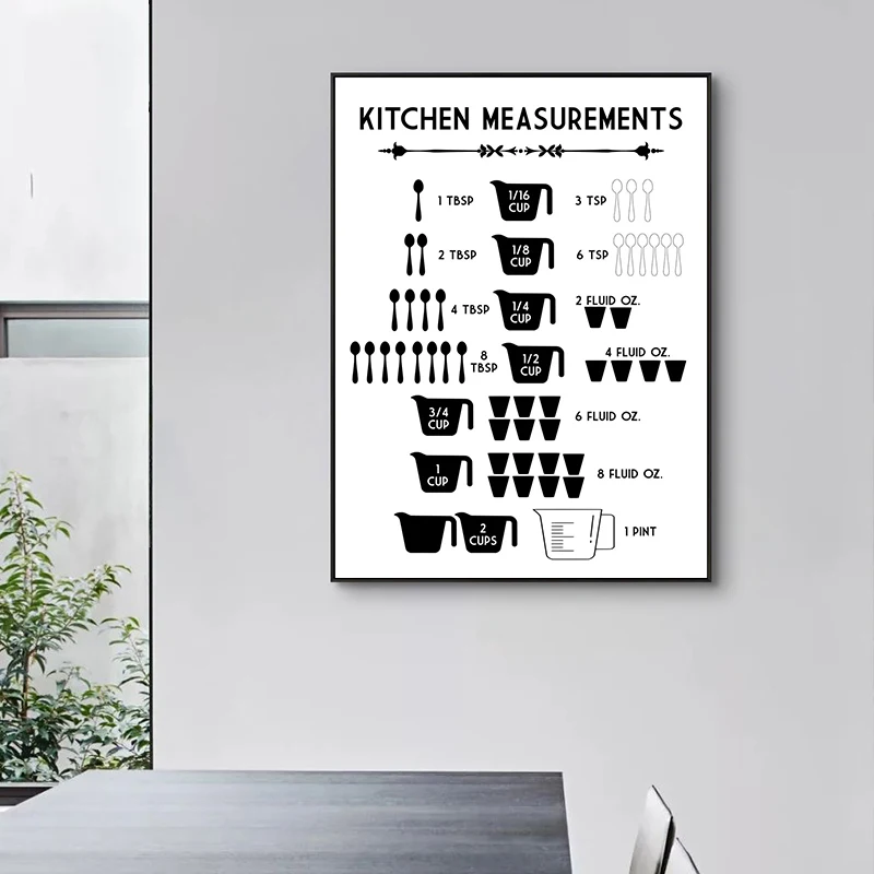 Misure minimaliste della cucin - Kitchen Baking Conversion Chart recensione e prezzo