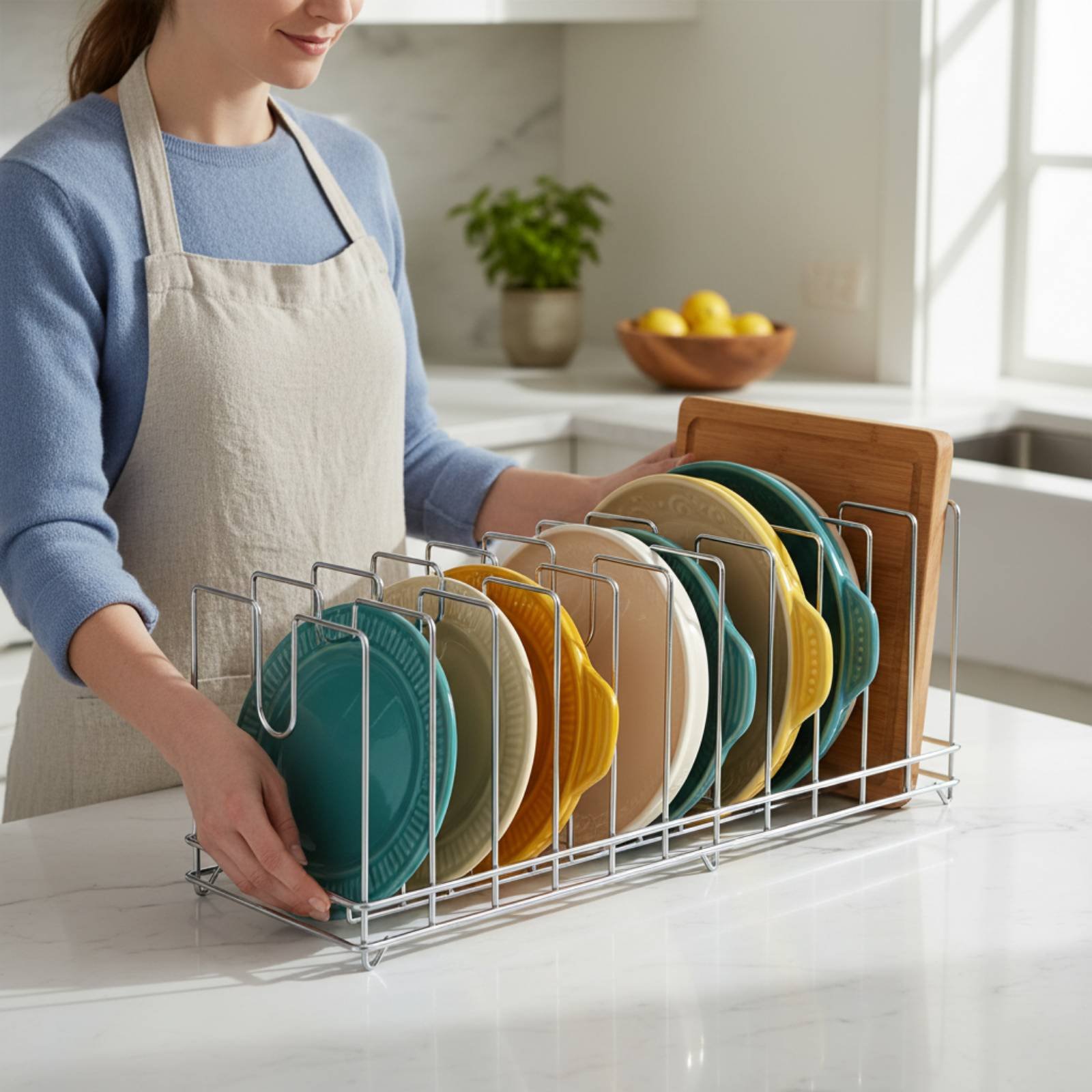 Supporto Salvaspazio per Tegli - Kitchen Baking Tray Rack recensione e prezzo