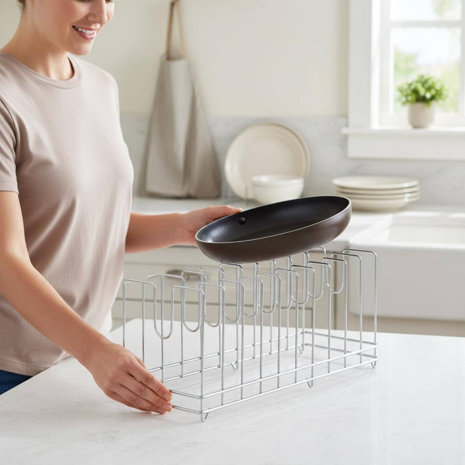 Supporto Salvaspazio per Tegli - Kitchen Baking Tray Rack recensione e prezzo
