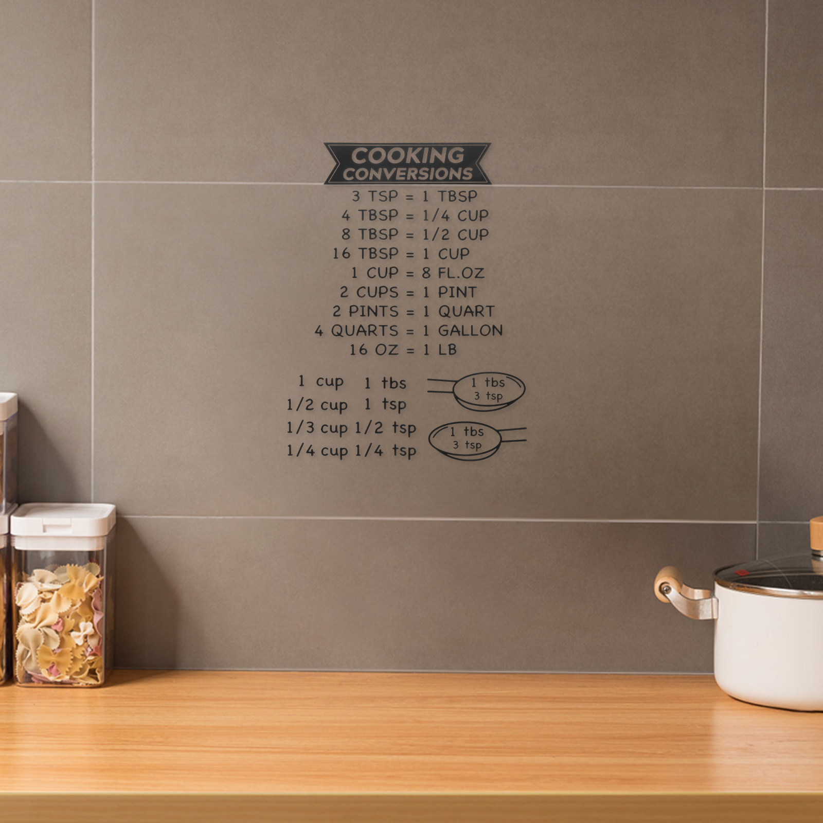 2 Pezzi Tabella di Conversione - Kitchen Baking Conversion Chart recensione e prezzo