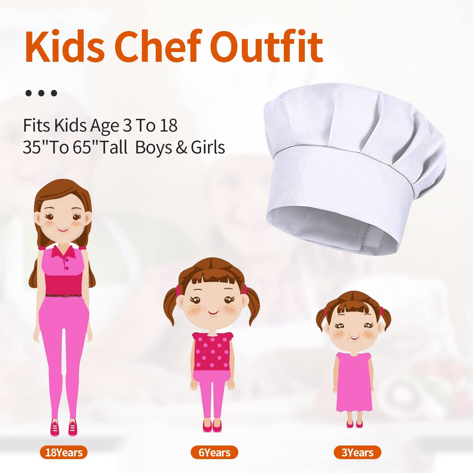 4 Cappelli da Chef Bianchi per - Baking Kitchen Kids recensione e prezzo